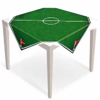 Imagem de TOALHA DE MESA CONVIDADOS FUTEBOL 79x79 PCT C/5 UNIDADES